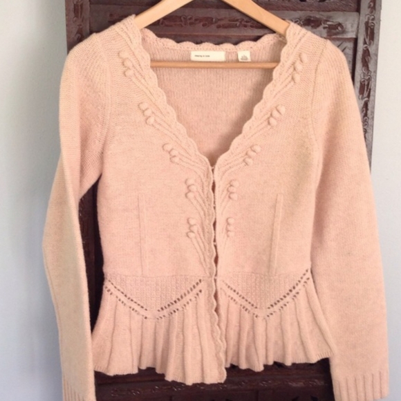 Anthropologie Sweaters - ANTHROPOLOGIE Peach Sweater